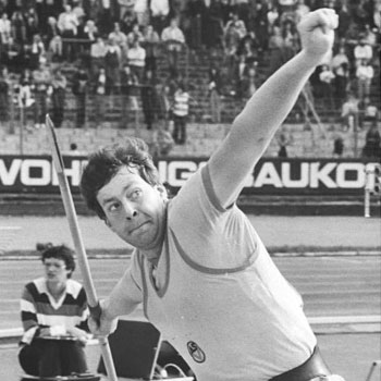 Uwe Hohn bei den DDR-Meisterschaften 1984